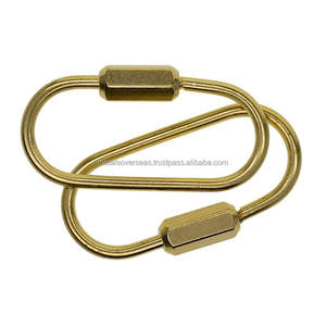 Brass Screw Lock <b>Key</b> Chain <b>Ring</b> Heavy Duty <b>Key</b> Holder Clip for <b>Car</b> <b>Keys</b> Bike <b>Keys</b> Bag Pendant and Outdoor Travel Use - Product Image 5