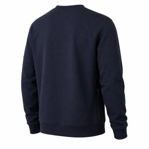 Sweat-shirt à capuche pour homme, col rond, coupe ample, couleur unie, poche zippée, pull décontracté, tricoté en polaire, style hiver, séchage rapide - Product Image 3