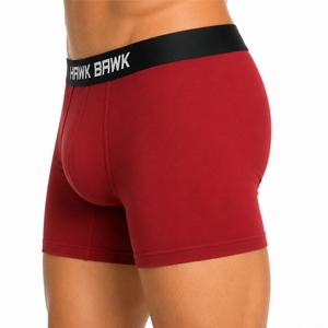 Men's <b>Boxer</b> Briefs Soft Stretch Comfortable Breathable Knitted Cotton Spandex Underwear Solid Color For Men Underwear - Product Image 3