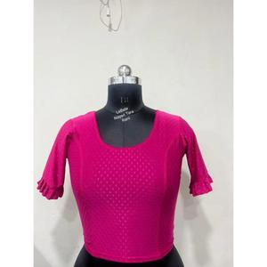 Blusa de Cuello Redondo para Mujer, Transpirable, Elástica, Talla Grande, Primavera-Otoño, Alta Calidad, Lista para Usar, Ecológica, Antiarrugas - Product Image 1