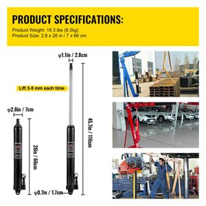 Sollevatore Idraulico a Pistone Singolo con Capacità di 3 Tonnellate/6600 Libbre, Base a Forcella, Maniglia per Sollevamento Manuale ed Elettrico - Product Image 3