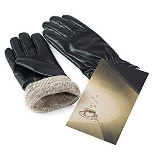 Gants en cuir véritable de haute qualité 100% authentiques avec écran tactile pour hommes et femmes, design personnalisé, accessoire de voyage d'hiver à la mode - Product Image 5