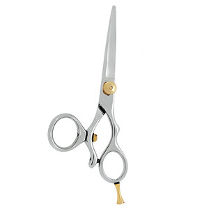 Professional Salon Hair Cutting Scissors Silver Color Gold Adjustment Screw Premium Stainless Steel Sharp <b>Blade</b> Medium Handle - Product Image 6