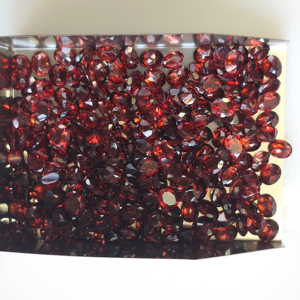 Granat rouge naturel 5x4MM, coupe ovale, pierre précieuse de qualité supérieure pour la fabrication de bijoux - Product Image 3