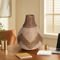Tendance du moment : Vases en rotin et PP, modernes, élégants, écologiques, personnalisables, de haute qualité, style américain, pots à fleurs et jardinières pour la maison