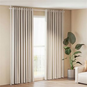 Asta per Tende a L Regolabile, Senza Foratura, Resistente, 71 cm (L) x 102 cm (A), Bianca - Product Image 4