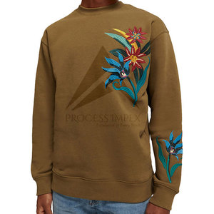 Sweat-shirt personnalisé brodé pour homme, en molleton de coton épais, col rond, coupe oversize, style streetwear, approvisionnement en gros Process Impex - Product Image 6