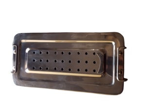 Stainless Steel Surgical Instrument <b>Box</b> Autoclavable Sterilization Storage Case with <b>Locking</b> Latch Mechanism - Product Image 3
