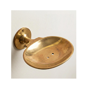 Premium Brass <b>Soap</b> <b>Dish</b> with Drainage Hole Rustproof Wall-Mounted <b>Soap</b> <b>Holder</b> for Bathroom Kitchen Hotel Home - Product Image 6