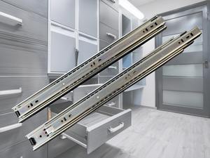 Roulement à billes silencieux Glissière de tiroir à extension complète GT48 en acier laminé à froid zingué pour une utilisation en cuisine - Product Image 5