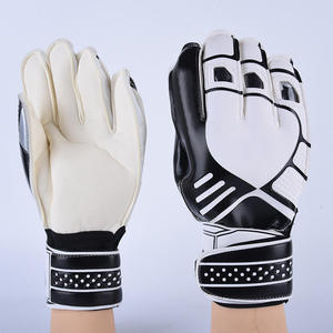 Football Goalkeeper Gloves Wrist Length Full Finger Non-Slip Breathable Adjustable Wrist <b>Strap</b> Pull-On Closure Unisex Sports PU - Product Image 2