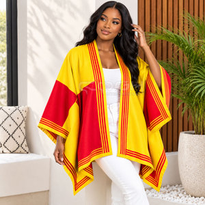 Cosh International Sorority Sisterhood Poncho Shawl Cape Ponchos Women Accessories <b>Scarf</b> Wearable <b>Blanket</b> Sweater Shawl Wrap - Product Image 3