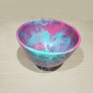 Customized Orange Epoxy Resin Salad Bowl Handmade Sustainable Home <b>Dinnerware</b> for Multiple Uses Fruit Storage or Gift - Product Image 4