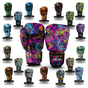 Guantes de Boxeo Ligeros y Protectores, Guantes de Entrenamiento y Sparring para Kickboxing y MMA, Estilo de Cuero PU, Guantes con Absorción de Impactos - Product Image 1