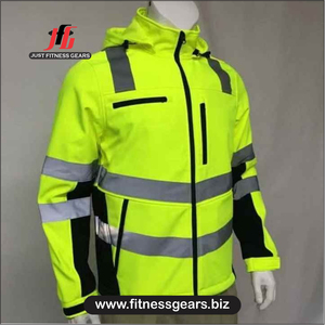Soft Touch <b>Fleece</b> Lined <b>Work</b> Wear Jacket For Men Cold Weather Outdoor Coat Durable Safety Uniform With Adjustable - Product Image 6