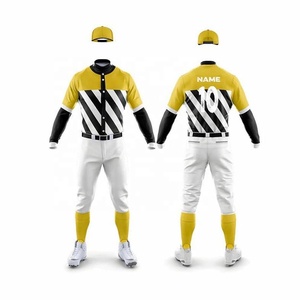 Conjuntos de uniformes de béisbol de calidad superior al por mayor, ropa deportiva de poliéster 100% transpirable con diseño personalizado para adultos - Product Image 6