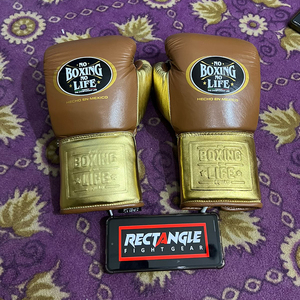 Gants de MMA en cuir véritable personnalisés « No Boxing No Life » pour l'entraînement et le sparring, antidérapants, respirants, protection UV, à lacets, doigts entièrement couverts - Product Image 6