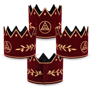 <b>King</b> Royal Arch Chapter Custom Material & Color Adjustable Belt Low MOQ OEM Service Masonic Regalia Hats - Product Image 2