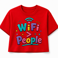 T-shirt court personnalisé pour femme, manches courtes, col rond, motif « Kindness Wins », en jersey 100 % coton respirant, avec lettrage