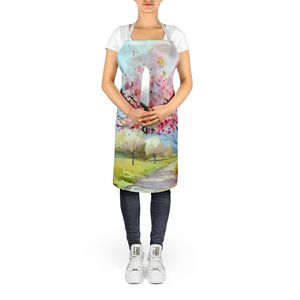 Michigan Apple Blossoms Watercolor <b>Apron</b> Large Multicolor Unisex Kitchen Server for Cooking Baking Crafts <b>Gardening</b>-for Adults - Product Image 5