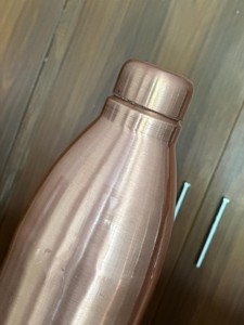 Pure Copper Water <b>Bottle</b> Brushed Finish Leak Proof Ayurvedic Drinking <b>Bottle</b> Reusable Copper <b>Flask</b> Home Office Corporate Gift - Product Image 2