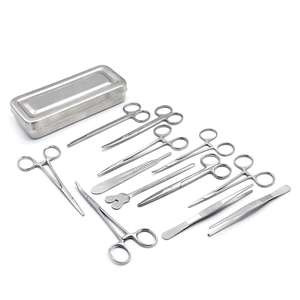Surgical Instruments Set 13 Pcs Minor Surgery Kit + Case Medical Tools CE ISO Approved by <b>Blush</b> Surgical - Product Image 5