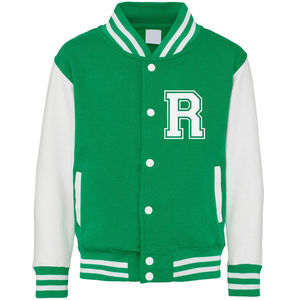 Chaquetas Varsity Bordadas con Estampado Personalizado de Alta Calidad, Chaqueta de Béisbol Personalizada para Hombre, Chaqueta de Algodón Extra Grande, Chaqueta Varsity Letterman - Product Image 4
