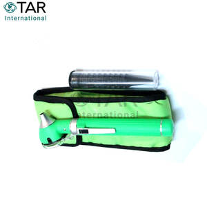 Otoscope à fibre optique vert, mini kit de diagnostic ORL de poche, outil d'examen des oreilles portable à LED, utilisation à domicile pour les soins de santé - Product Image 4