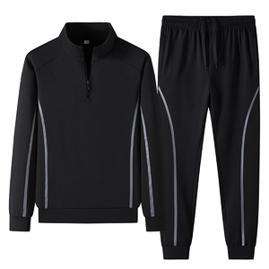 <b>Men</b>’s Performance Tracksuit Set Athletic Jogger <b>Jacket</b> Sports Training Wear Activewear Two Piece Set - Product Image 2