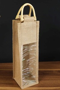 Sac de courses en toile de jute écologique, imprimé et teint sur mesure, avec poignée rembourrée en coton et motif lettres - Prix inclus - Product Image 3