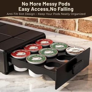 Organizador de Cápsulas de Café Keurig K-Cup Compacto y de Fácil Acceso con Capacidad para 18 Cápsulas, Cajón con Deslizamiento Suave SMA para Almacenamiento de Cápsulas de Café - Product Image 4