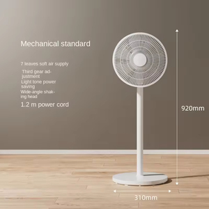 Ventilador de Pie Portátil Recargable Eléctrico de Plástico con Batería de Litio, Control Remoto y Altura Ajustable 7 (Venta al Por Mayor) - Product Image 1