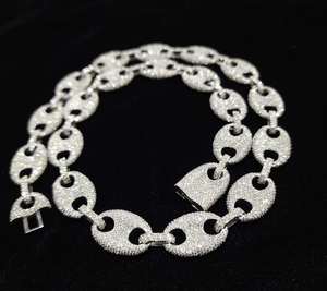 Collar de Cadena Cubana Estilo Hip Hop para Rapper, Plata 925 con Diamantes de Moissanita, Joyería Brillante para Fiesta, Regalo para Ella - Product Image 2