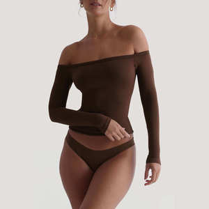 Hauts de yoga respirants de haute qualité pour femmes, à manches longues, séchage rapide, vêtements de fitness ajustés, chemises de yoga slim fit - Product Image 1