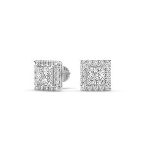 1.02Ct Lab Diamond Earring <b>Set</b> Princess Brilliant 14KT <b>Gold</b> Lightweight Unique Designer Style Bulk Inventory - Product Image 3