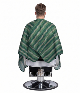 Capa de Corte de Pelo Antiadherente, Capa de Barbero Impermeable de Poliéster con Rayas |   Capa de Barbero para Sublimación - Product Image 5