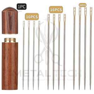 Agujas para Extensiones de Cabello con Autohilado, de Acero Inoxidable con Ojo Dorado, Fáciles de Usar, para Coser y Tejer, Venta al Por Mayor - Product Image 6