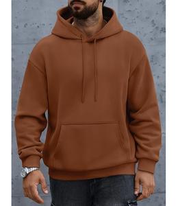 Nueva Colección Sudadera con Capucha para Hombre, 100% Algodón, Forrada, Manga Larga, Cuello Caído, Color Sólido, Cómoda, Tallas Grandes, Personalizable - Product Image 2