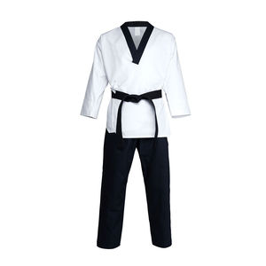 Uniforme de Taekwondo de Diseño Personalizado 2026 en Venta / Uniforme de Taekwondo con Cuello en V al Precio Más Bajo, Ropa de Artes Marciales - Product Image 2