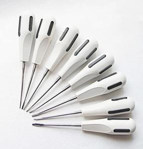 เครื่องมือยกโคนรากฟัน (แบบตรง 3 มม.) ด้ามจับพลาสติก สแตนเลส สตีล ยี่ห้อ Shuja Surgico ขายดี - Product Image 1