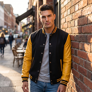 Custom <b>Summer</b> Wool Varsity <b>Jacket</b> Stand Chenille Patches Breathable Windproof Embroidery Front Logo-Wholesale <b>Men's</b> Baseball - Product Image 6
