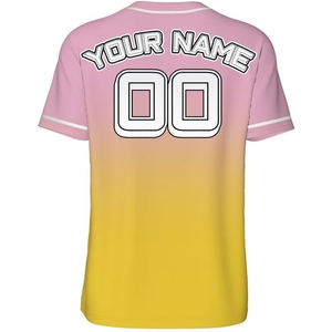 Camiseta de Béisbol Unisex Personalizada 100% Poliéster, Manga Corta, Transpirable, de Secado Rápido, Ropa Deportiva de Alta Calidad - Product Image 3