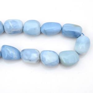 Cuentas de Ópalo Peruano Azul Natural, Lisas y Pulimentadas, con Cambio de Color, para la Fabricación de Joyas y Manualidades - Product Image 5