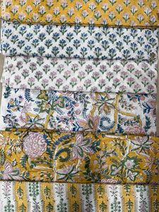 Tela de Algodón Puro Estampada a Mano, Ligera y Suave para Vestidos de Mujer, Tela de Algodón Estampada de Jaipur, Proveedor de Estampado Personalizado - Product Image 5
