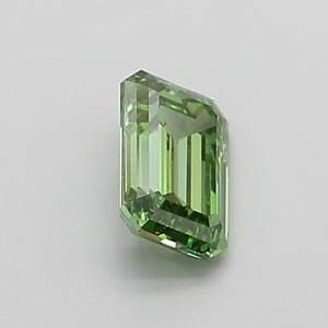 Diamant de laboratoire vert vif fantaisie taille émeraude de 0,91 carat certifié IGI, clarté VS1, polissage excellent, pierre précieuse non montée - Product Image 4