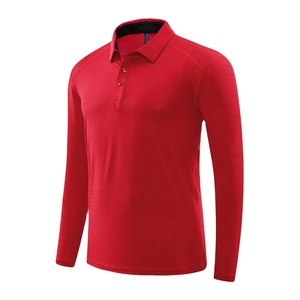 Jersey de 240gsm para hombre, 100% algodón suave para camisas, logotipo personalizado bordado, elegante, informal, manga larga, anticontracción, OEM, venta al por mayor - Product Image 3