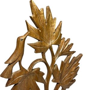 Handmade Leaf <b>Bird</b> Wooden Candle <b>Stand</b> Botanical Tealight Holder Home Decoration for Christmas Wedding - Product Image 3