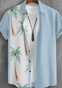Casual Stripe Print <b>Men</b> Hawaiian <b>Shirts</b> | Modern Digital Printed Button-Down | Eco-Friendly <b>for</b> Breathable Summer <b>Beach</b> Resort - Product Image 6
