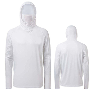 เสื้อมีฮู้ดป้องกันแสงแดดสำหรับผู้ชาย, เสื้อน้ำหนักเบาแห้งเร็วระบายอากาศได้ดีขนาดพิเศษ50 + เสื้อสำหรับใส่ตกปลาปีนเขาวิ่ง - Product Image 2