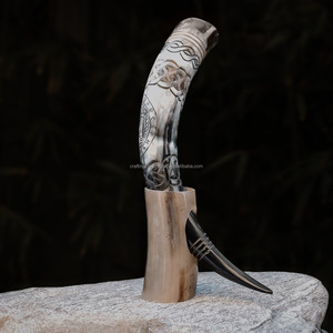 Cuerno Vikingo para Beber, Hecho a Mano, Pequeño, Pulido, de Material Orgánico, Forma Natural, Ecológico, de la Mejor Calidad, en Oferta - Product Image 5